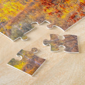 Forest Scene Wisconsin.kerstgroet Legpuzzel (Zijkant)