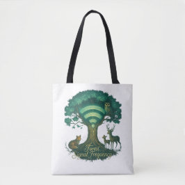 Forest Signal Frequency Canvas tas – Natuur WiFi A