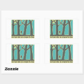 Forest Silence Rechthoekige Sticker (Vel)