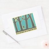 Forest Silence Rechthoekige Sticker (Envelop)
