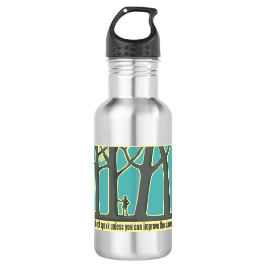 Forest Silence Waterfles (Voorkant)