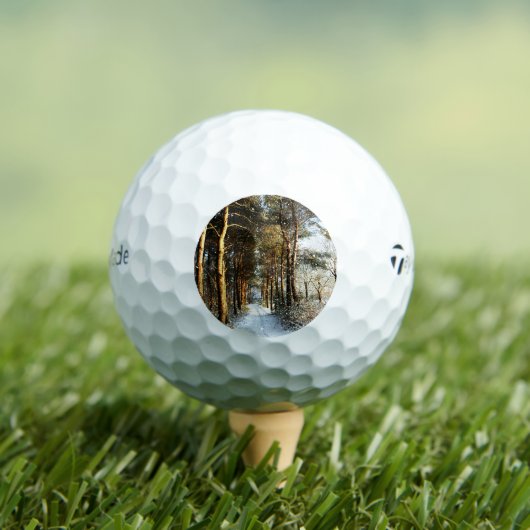 Forest Sneeuwscène tmtp5 gbcnm Golfballen (Insitu Shirt)