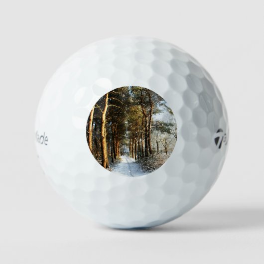 Forest Snow Scene tmtp5 gbcna Golfballen (Voorkant)