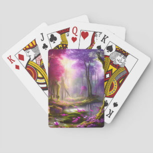 Forest Spring Magic Sparkle Fantasy Pokerkaarten