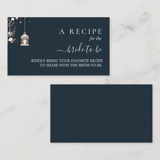 Forest Stars Sneeuw Helder Winter Vrijgezellenfees Informatiekaartje (Voorkant / Achterkant)