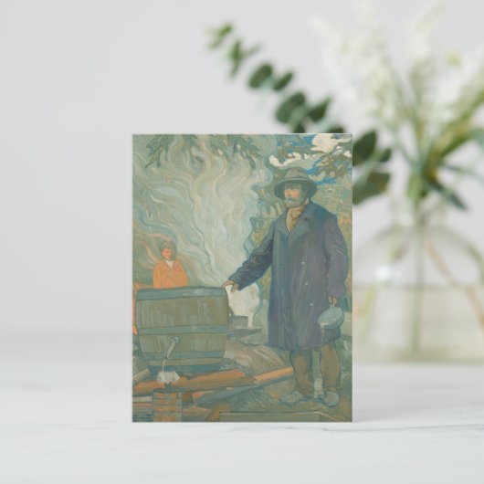 Forest stille Moonshiners White Lightning Liquor Briefkaart (Staand voorkant)