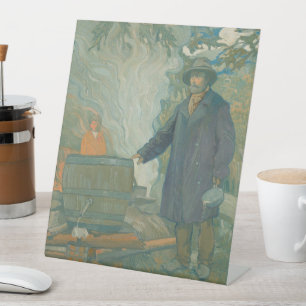 Forest stille Moonshiners White Lightning Liquor Reclamebord Met Voetstuk