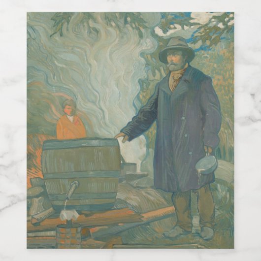 Forest stille Moonshiners White Lightning Liquor Wijn Etiket (Enkel label)