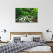 Forest Stream in Lush Woodland (Dargle River) Canvas Afdruk (Insitu (Slaapkamer))