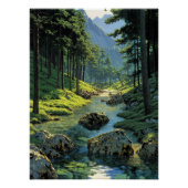 Forest Stream Perfect Poster (Voorkant)