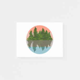 Forest Sunset Natuur Pine Trees Post-it® Notes