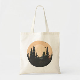 Forest Swing bij zonsondergang: een moment van vri Tote Bag
