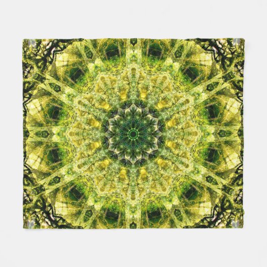 Forest Temple Custom Fleece Blanket, medium (Voorkant (Horizontaal))