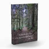 Forest Trail John Muir Quote Fotoblokken (Links)