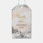 Forest Tree Woodland String Lights Cadeaulabel (Voorkant)