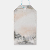 Forest Tree Woodland String Lights Cadeaulabel (Achterkant)