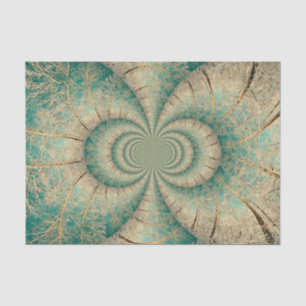 Forest Trees Green Brown Winter Woodland Tissuepapier