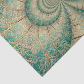 Forest Trees Green Brown Winter Woodland Tissuepapier (Detail)