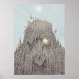 Forest Troll Theodor Kittelsen Poster