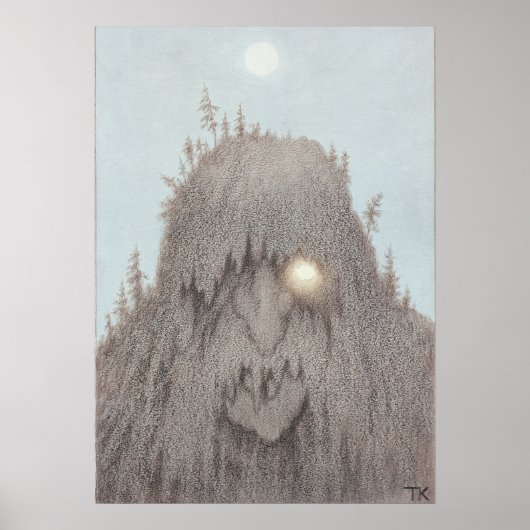 Forest Troll Theodor Kittelsen Poster (Voorkant)