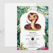 Forest Viper Snake Verjaardag Kaart (Voorkant / Achterkant)