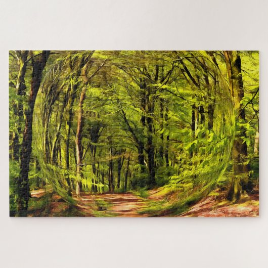 Forest Walk in Spring. Legpuzzel (Horizontaal)