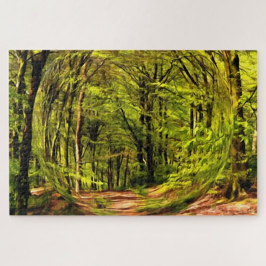 Forest Walk in Spring. Legpuzzel (Horizontaal)