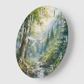 Forest Wall Clock — Nature-Inspired Design Grote Klok (Hoek)