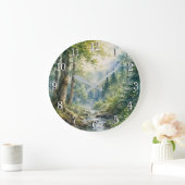 Forest Wall Clock — Nature-Inspired Design Grote Klok (Huis)