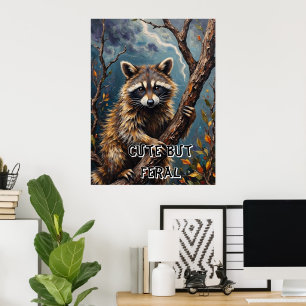 Forest Watcher: Wasbeer op een ledemaat Poster