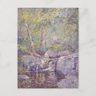 Forest waterval schilderij Briefkaart