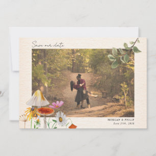 Forest Wedding Photo Save the Date
