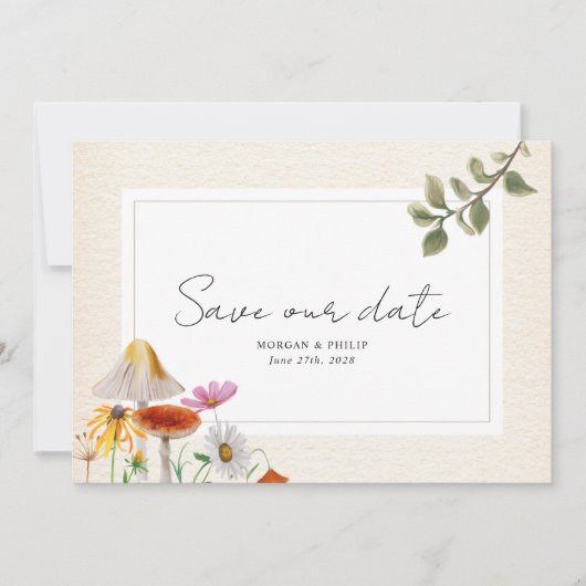Forest Wedding Save the Date (Voorkant)
