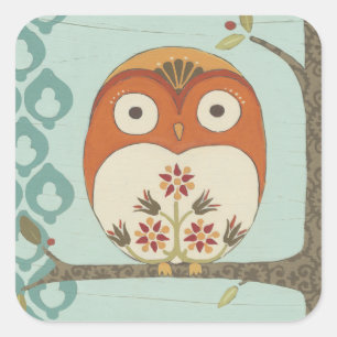 Forest Whimsy I Vierkante Sticker