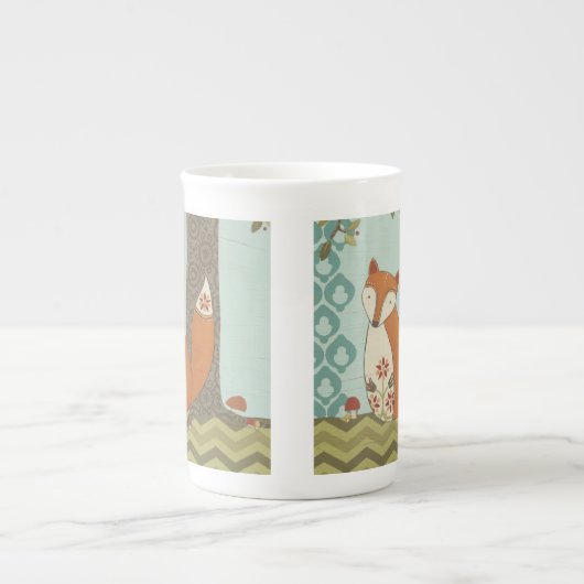 Forest Whimsy IV Porselein Kop (Voorkant)