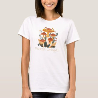 Forest Whisper Mushroom Natuur T-shirt