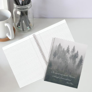 Forest Wilderness Foto met John Muir Quote Notitieboek