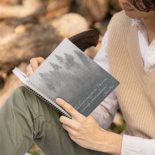 Forest Wilderness Foto met John Muir Quote Notitieboek