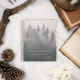 Forest Wilderness Foto met John Muir Quote Notitieboek