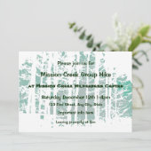 Forest Wilderness Outdoor Park Group Hike Event Kaart (Staand voorkant)