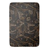 Forest Wildlife Animals Deer Bears Dark Nature Badmat (Voorkant Verticaal)