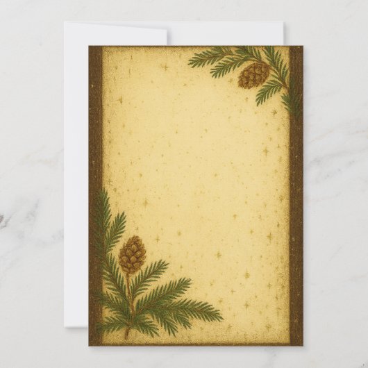 Forest Winter Gathering Invitation | Elegant  (Dos)