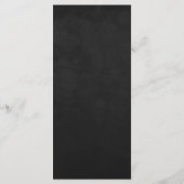 Forest Witch Black Floral Wedding Menu (Achterkant)