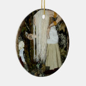 Forest Witch-kerstversiering Keramisch Ornament (Rechts)
