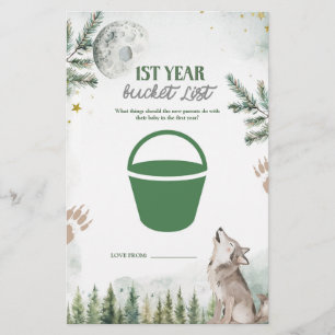 Forest Wolf 1st Year Bucket List Games Kaart