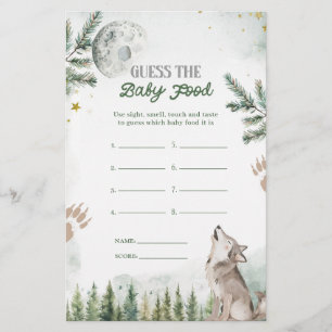 Forest Wolf raadt de Baby Food Games