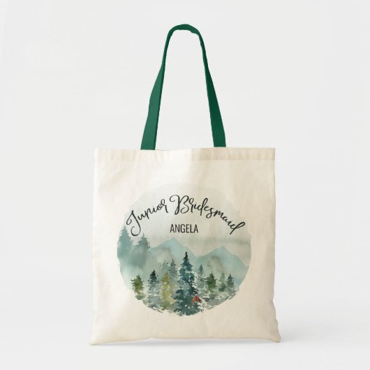 Forest Wonder Junior Bruidsmeisje Bruiloft Tote Bag (Voorkant)