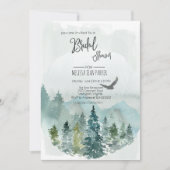 Forest Wonder Rustic Pine nuptiale Invitation (Devant)