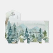 Forest Wonder rustieke dennengeheugen bruiloft Bedankdoosjes (Uitgevouwen)