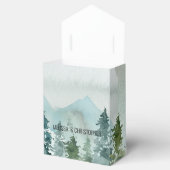 Forest Wonder rustieke dennengeheugen bruiloft Bedankdoosjes (Geopend)